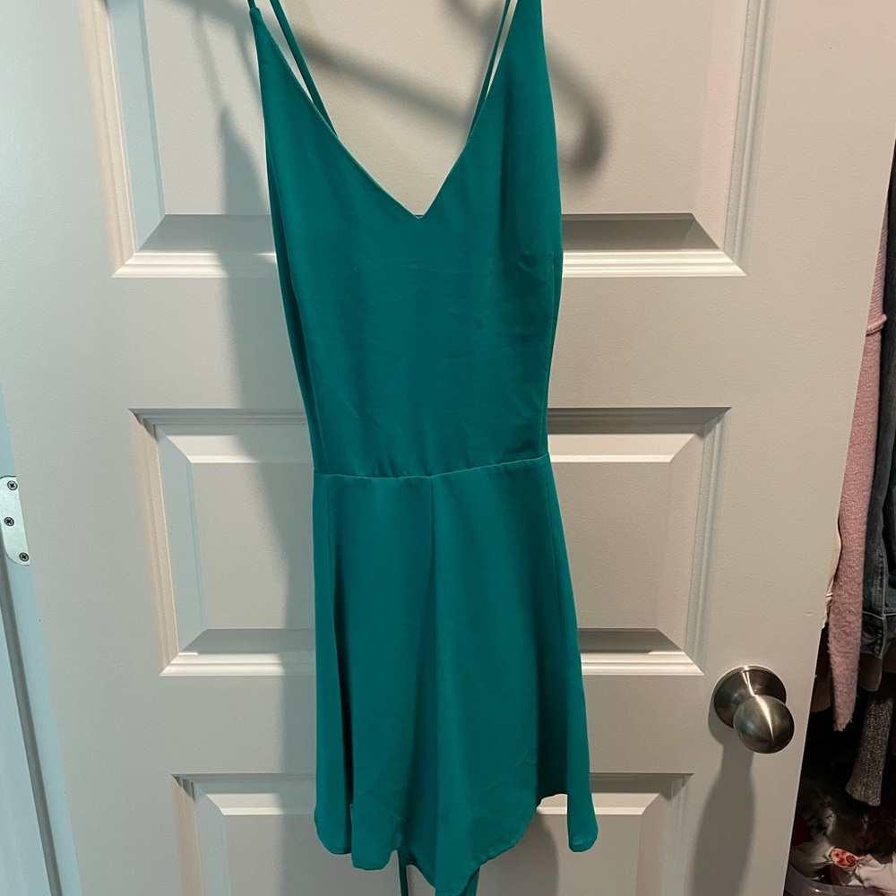 Teal jumpsuit, excellent condition, worn a few times